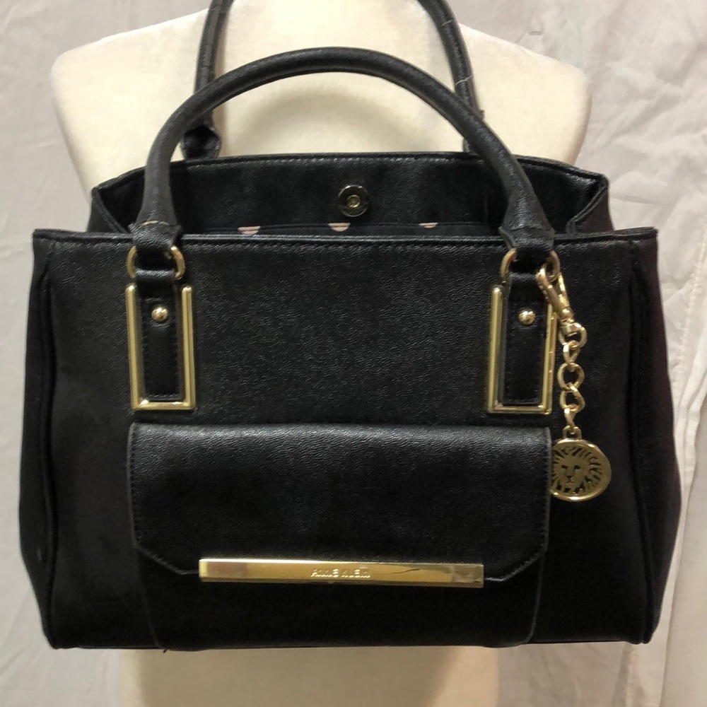 Anne Klein Black Clutch Shoulder Handbag Purse